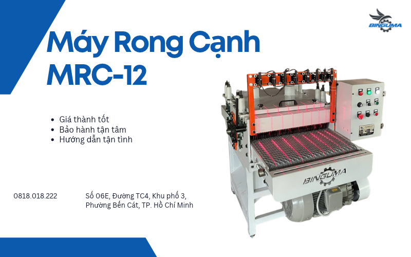 Máy rong cạnh Bình Nguyên hỗ trợ nâng cao năng suất gia công gỗ